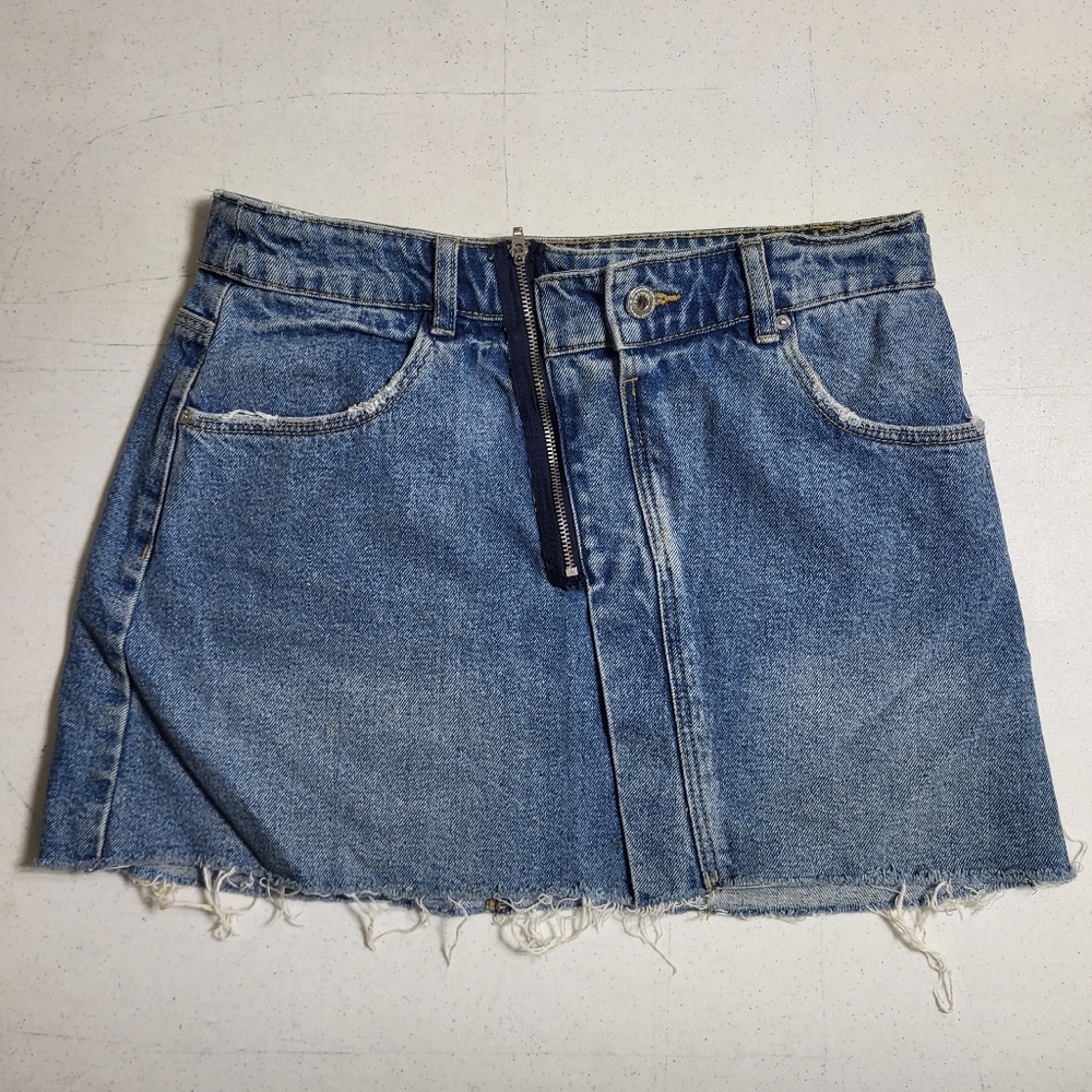 Zara Blue Denim Mini Skirt